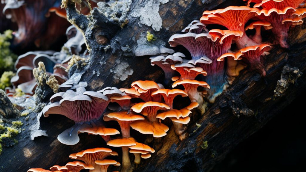 svampar på trädstam