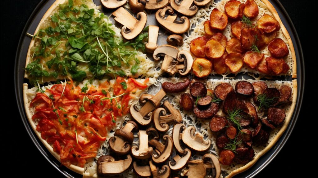svampar som passar på pizza